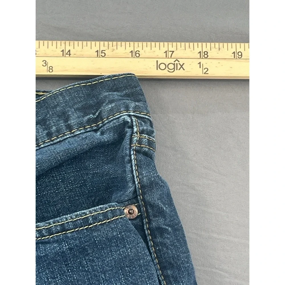 Levis Jeans Blue 527 Mens 34x30 Bootcut Denim Pants Western Cowboy Workwear Dark
